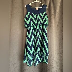 Romeo & Juliet Couture Blue Green Halter Sundress